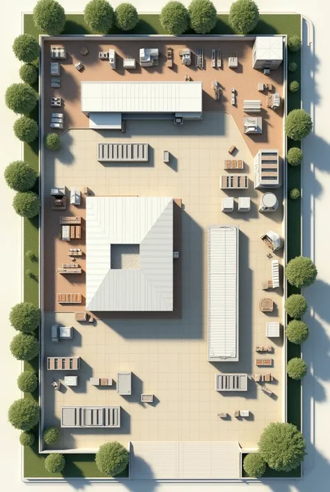 Here is the detailed design:

*Total Land Area: 25 meters wide x 40 meters long*

1. *Sales Area*  
   - *measures*: 10 meters wide x 10 meters long - *Location*: At the front of the land (near the street)  
   - *Description*: Space to display products an...