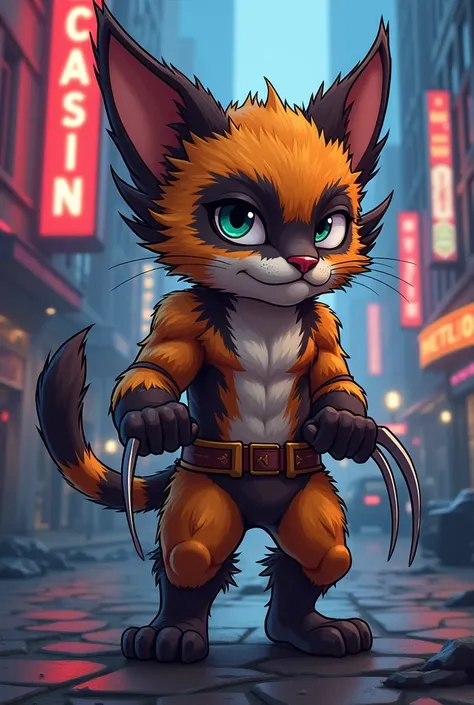 Wolverine cat cartoon