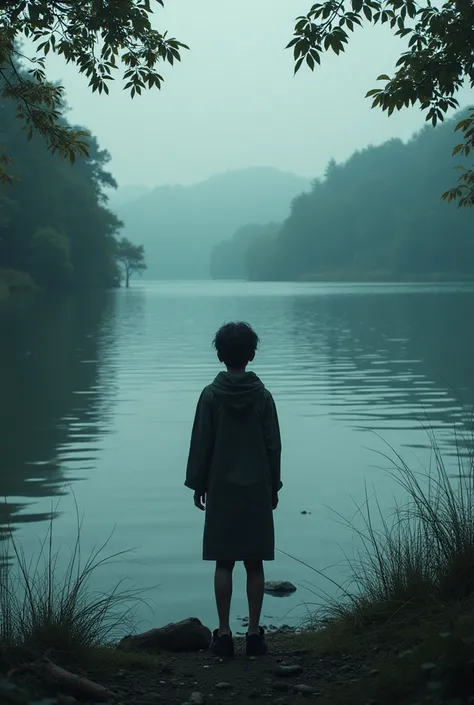 Adrian stood by the lake, watching the water flow slowly, Carrying with them their own fears and regrets. 