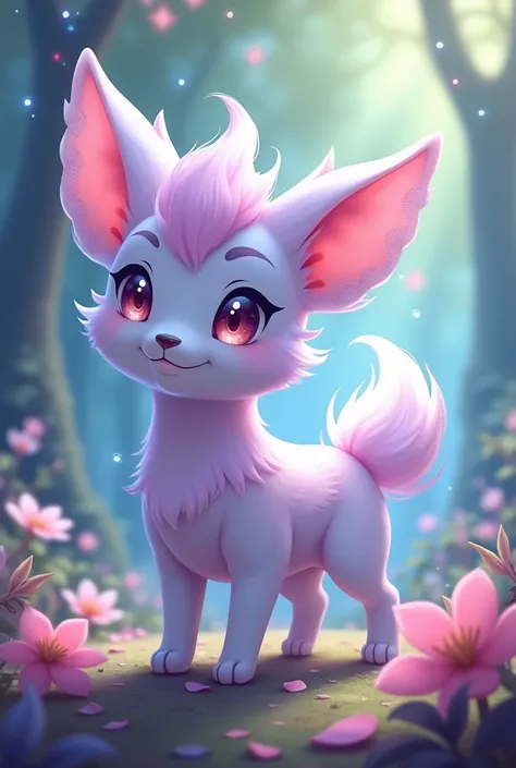 Make me a new dog Pokémon that’s a fairy type