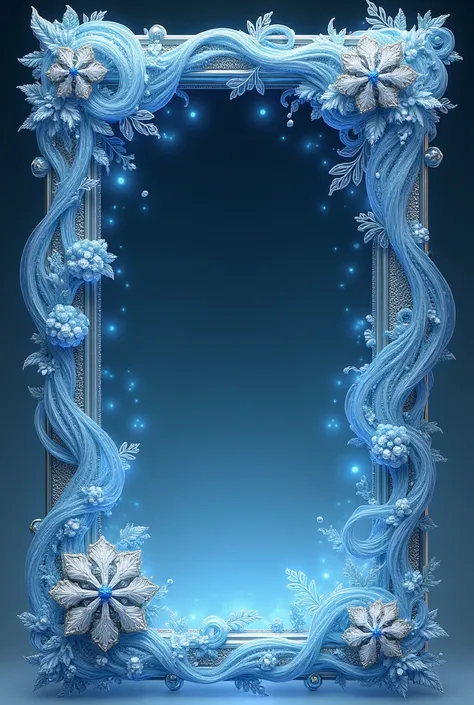 Wind themed rectangular frame with intricate patterns, decorations and gems no background 