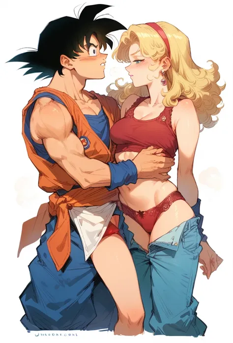 female son goku，journey to the west，red panties