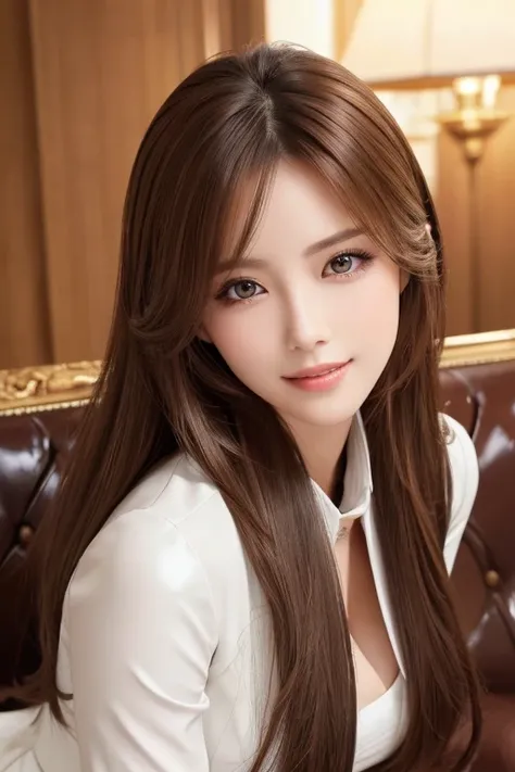 (Highest quality, 8k, 32K, masterpiece, 超High resolution: 1.3), Attractive Japanese women photos, One Girl, Perfect body, Ultra detailed face, Detailed lips, Beautiful Eyes, double eyelid, (Cocktail Dresses), Light brown hair, ,Wavy Hair, Low Ponytail, Nig...