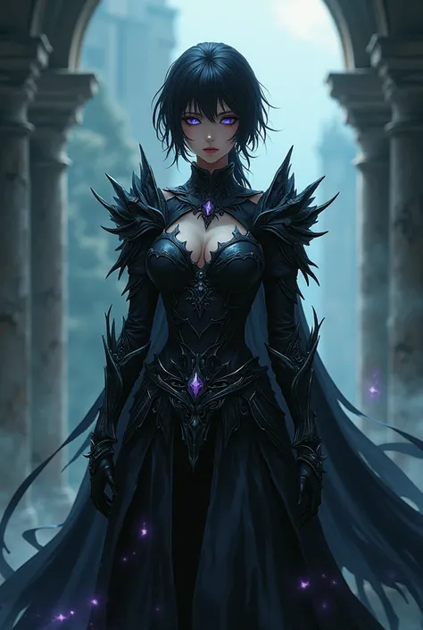 Anime gothic warrior femboy