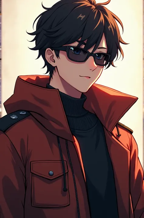 ((best quality)), ((masterpiece)), (detailed), perfect face anime character wear sunglasses and jackets 😎 
Boy full body low light 