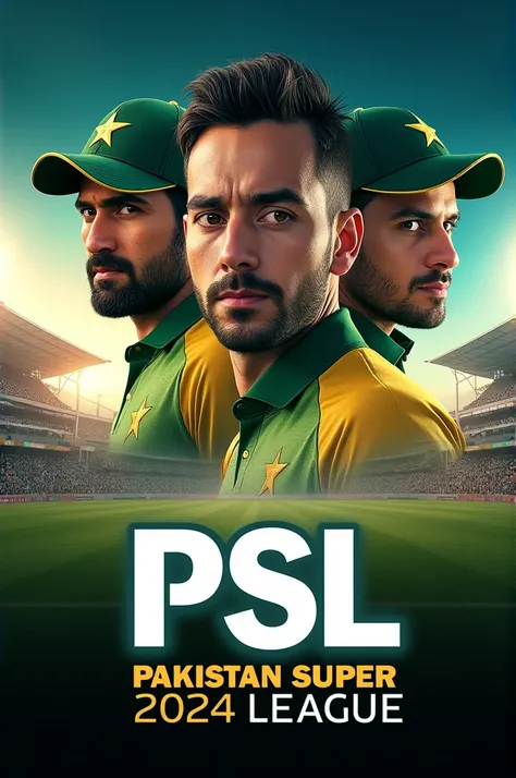 Create a realistic and innovative poster for cricket tournament.It’s headlong will be psl season 3