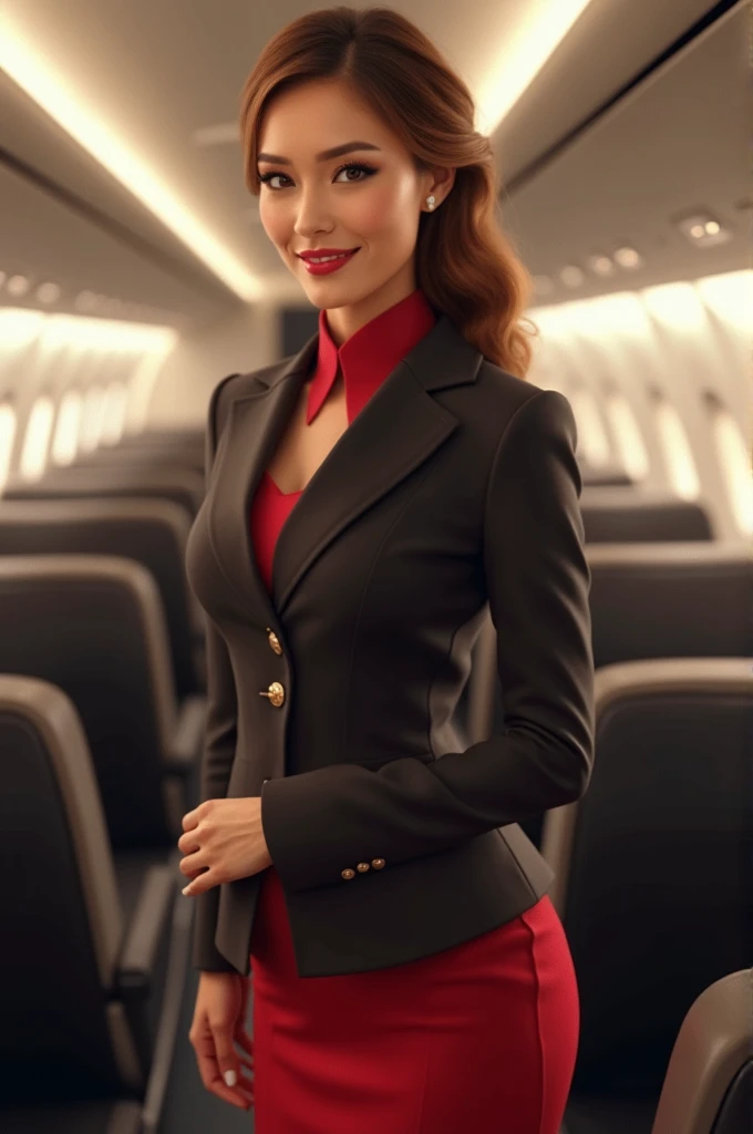 A most beautifull and sexy airhostess 