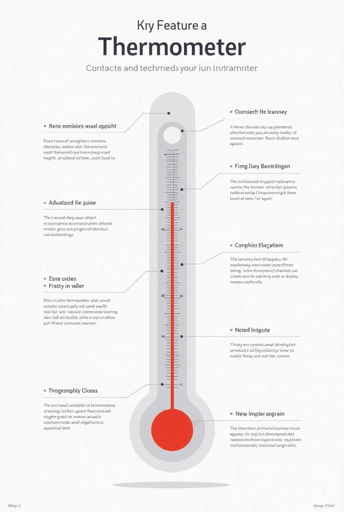 Infographic about thermometer 
