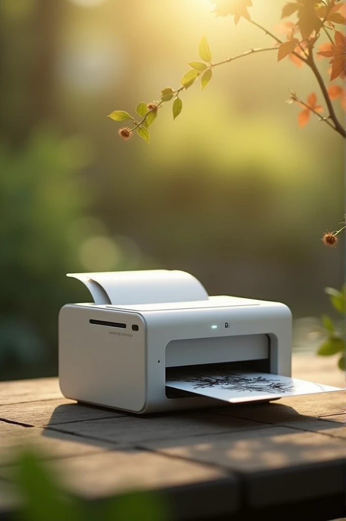 Mini printer with solar
