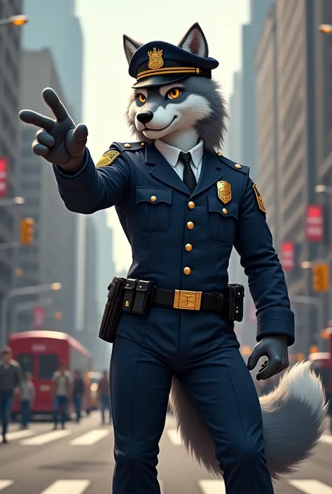 Furry direction，Wolf Officer
