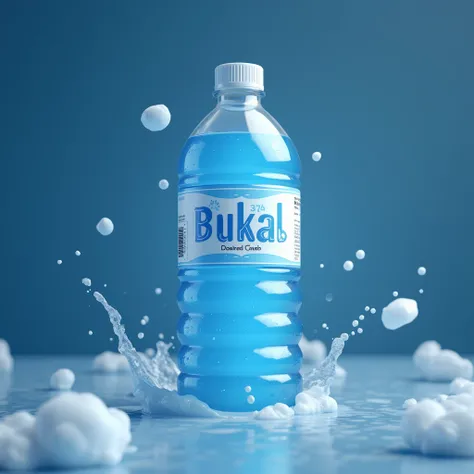 Do your best to make a logo of water product with a brand name "BUKAL" 