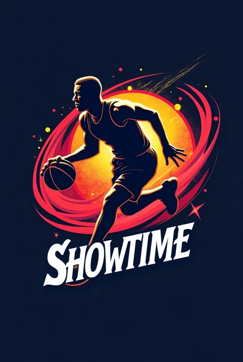 Create a logo for a basketball team using the name Showtime without the player image