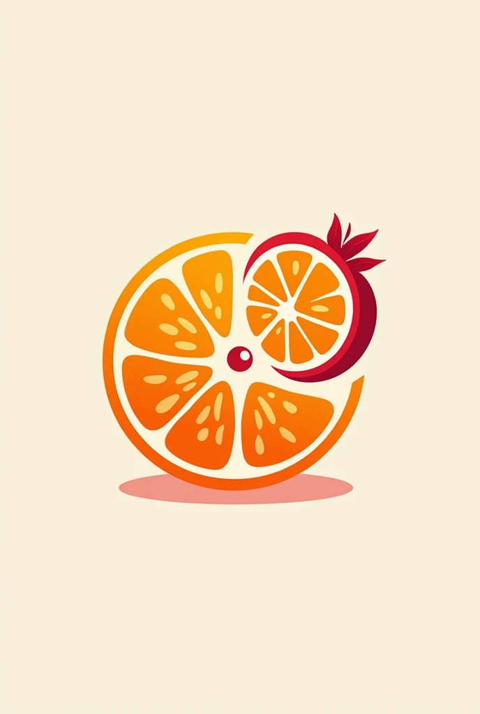 "Raw Liquid" Food company logo: Orange, Pomegranate, avogadro 