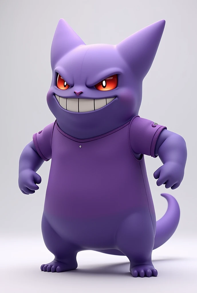 Little Gengar Purple Sports Shirt