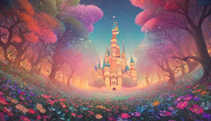 Aesops Fables, Andersens Fairy Tales, Grimms Fairy Tales, The Nutcracker-like illustration style, best quality, super fine, 16k, incredibly absurdres, extremely detailed, 2.5D, delicate and dynamic , glitter effect, background pastel and vivid color forest