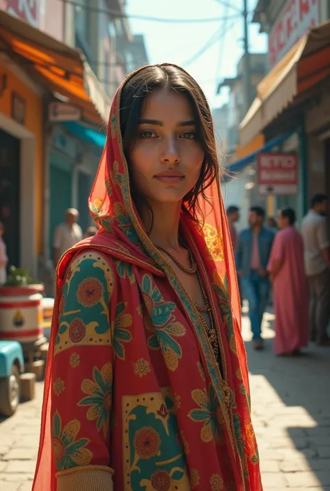 Head to toe local girl  in local backdrop of Pakistan(Karachi) 