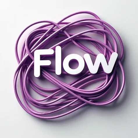 Here are some ideas and guidelines for creating a modern and realistic logo with the name “flow” prominently displayed., using shades of purple and connecting elements:

1. **Featured Name**: Use a modern font, stylized and easy to read for the name “flow”...