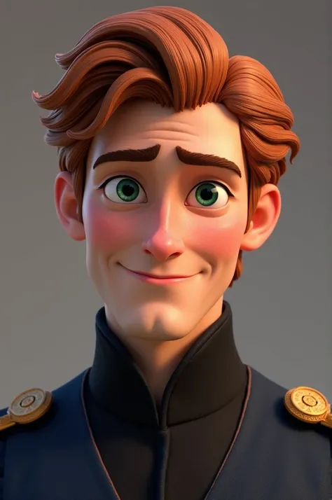 What Prince Hans from the movie Frozen would look like in real life, That is, a realistic image that shows how masculine he is.