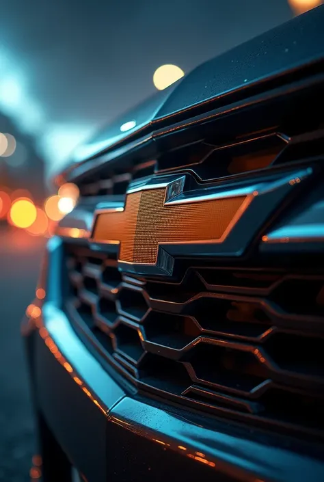 Chevrolet logo photo in 8k, in action, cinematic.