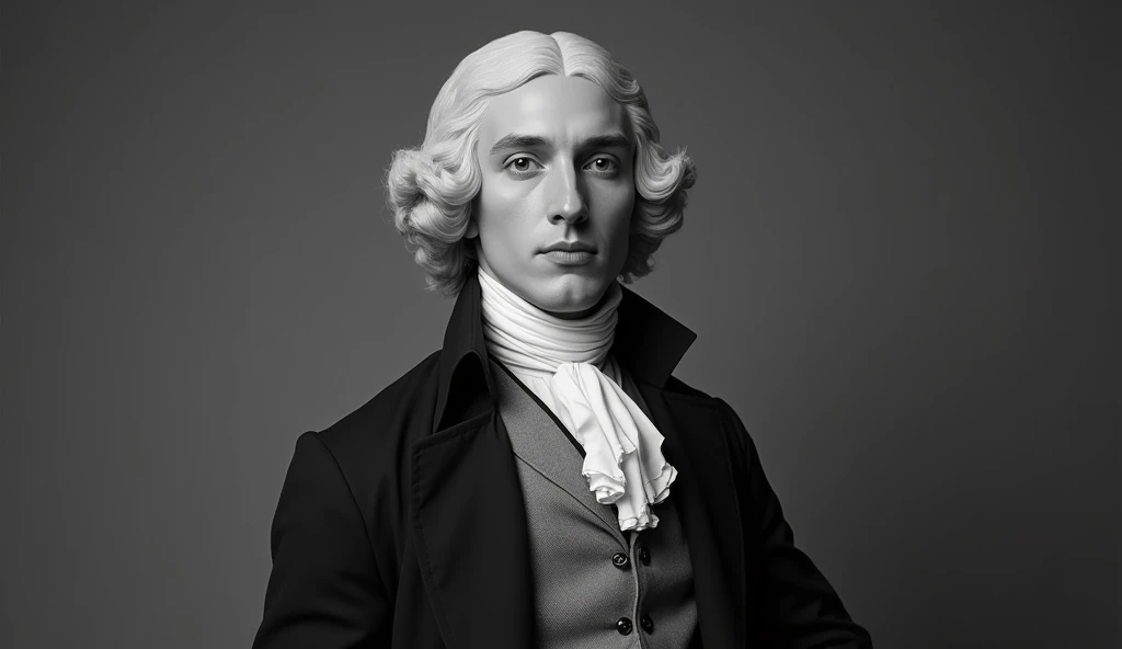 Photo of a young British minister in the 18th century