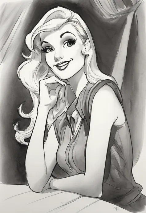 Don Bluth，1 beautiful girl，portrait，fashionable