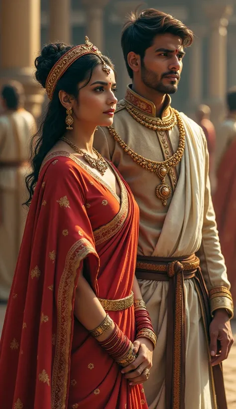 Write about the daily life of Suman and Prince Arjun after they start ruling the kingdom