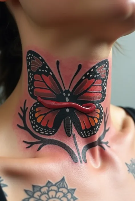 Thyroid tattoo