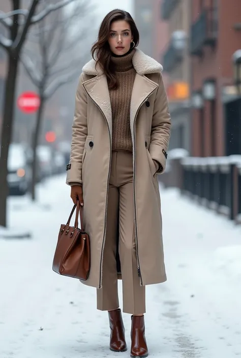 Winter fashion for straight-boned girls
