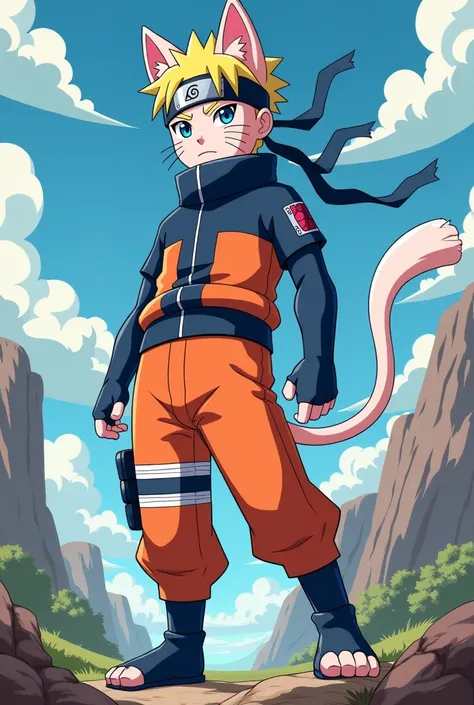 Meo two with naruto outfit