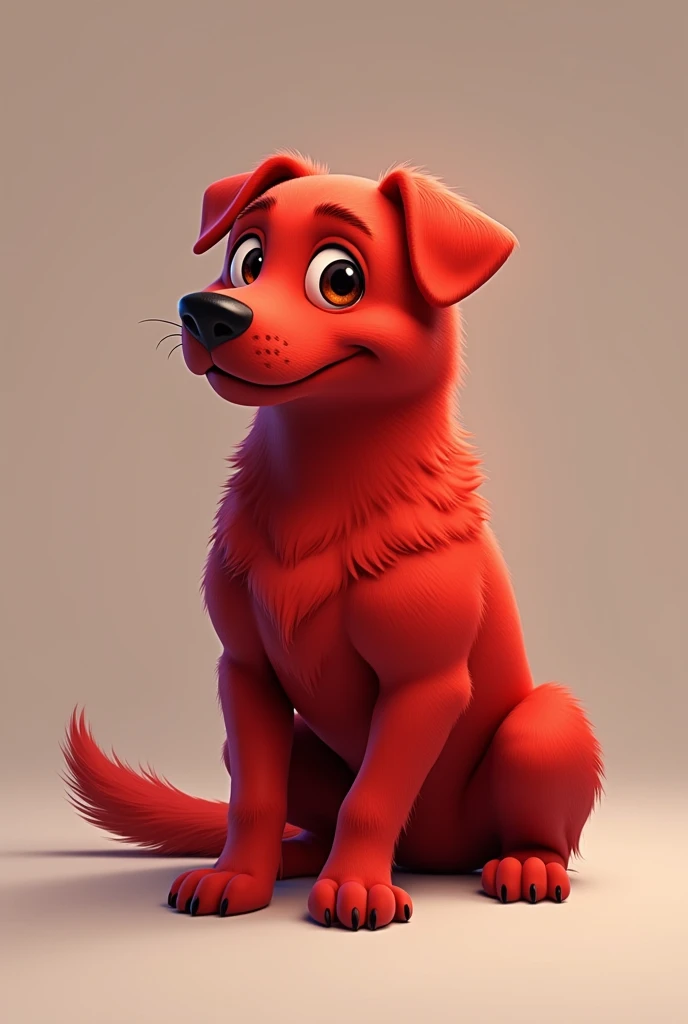 Dog  in red colour 