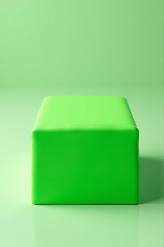 Green rectangular cake top point of view