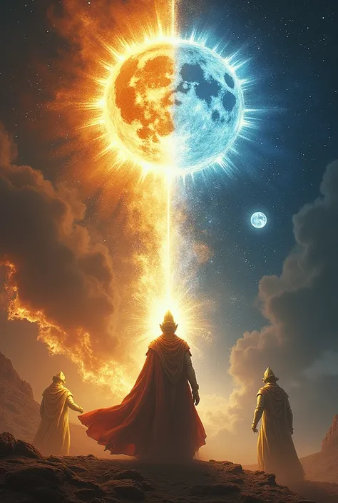 At the dawn of the cosmos, Three primordial deities ruled the universe: Sun, the Moon and Supai. The Sun and the Moon were entities of light and harmony, while Supai represented darkness and devastation. His desire was to dominate humanity and feed on thei...