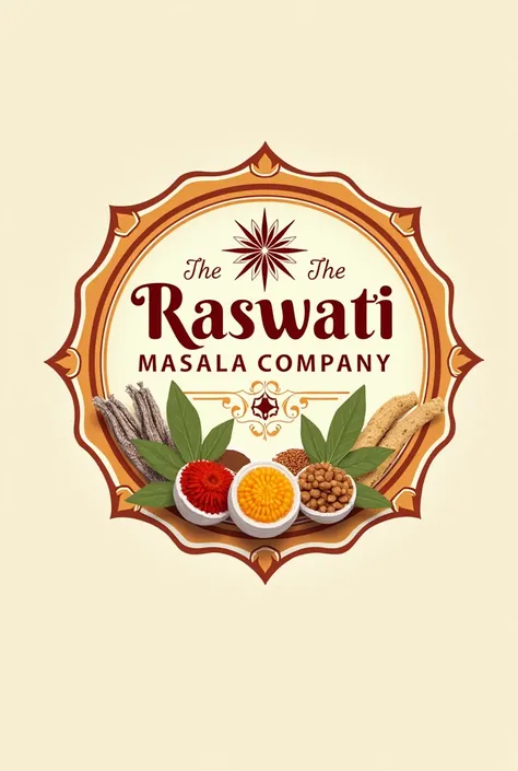 Raswati Masala Company Name.  Professional logo Maker., 4K