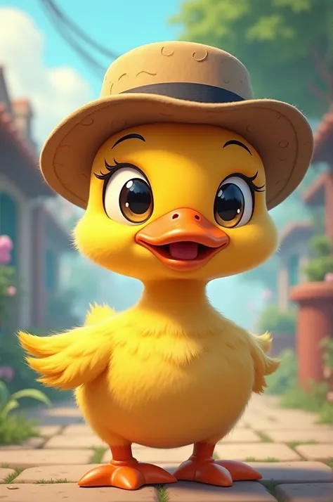 Make an anime duck with a hat, fodase.