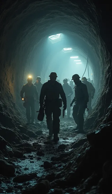 Miners stuck in tunnel collapse 