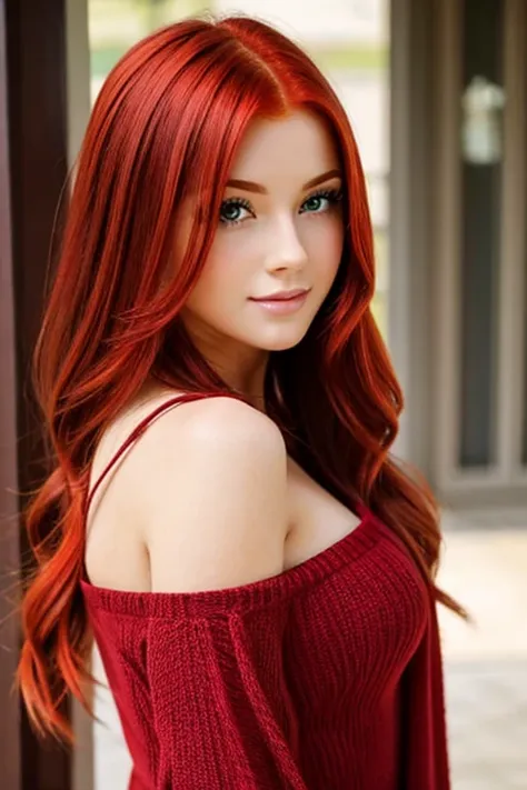 Beautiful red head girl