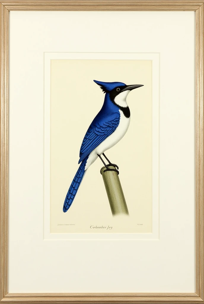 Columbia Jay framed print by John James Audubon.   Bring your print to life with hundreds of different frame and mat combinations. Our framed prints are assembled, packaged, and shipped by our expert framing staff and delivered "ready to hang" with pre-att...