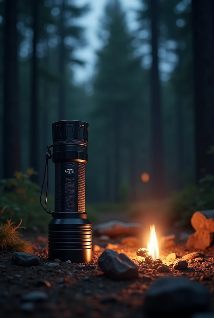 Give me a  flashlight, to go camping