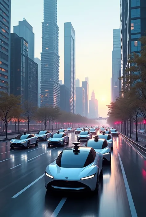 an image of autonomous cars 
