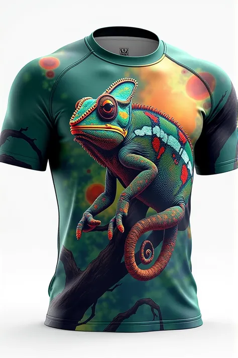 Chameleon running shirt with name chamaleons 