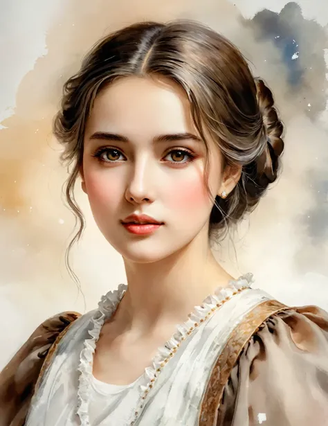 perfect woman、noble appearance、carefully crafted features、a gentle gaze、and my