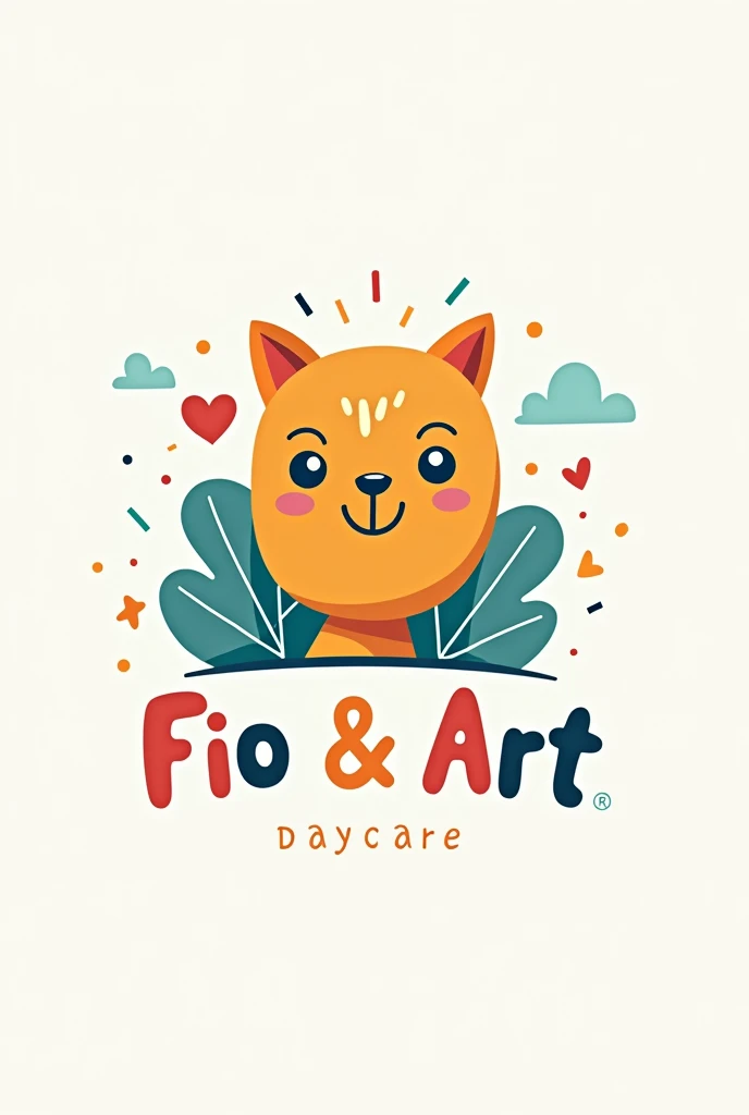 Create a daycare logo that says Fio & Art by Saluanda Dandara 