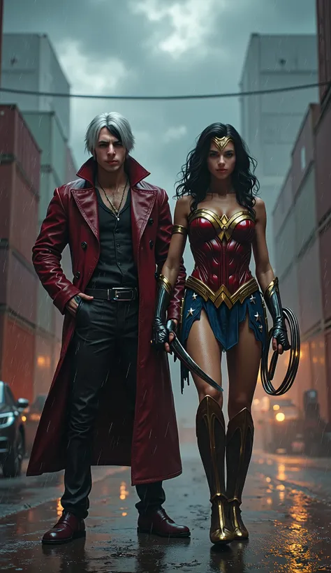 Devil May Cry, freight ahead with Wonder Woman with lots of rain