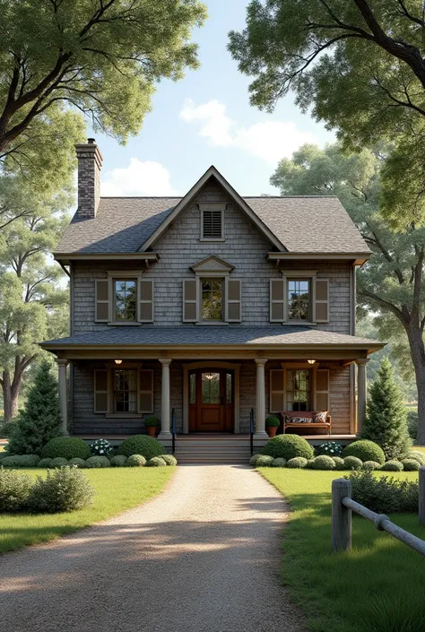 Create a colonial style home, keeping the rustic standard 