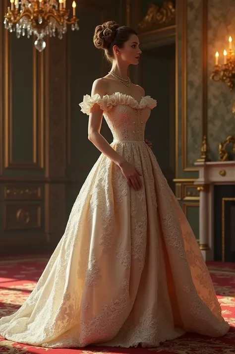 Victorian era gala dress