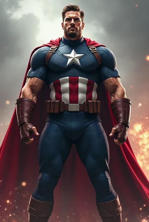 captain America showing 6 packs