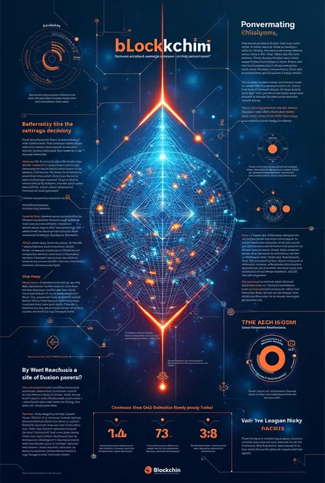 Create a poster on block chain technology with a theme ,images,graphs,tables and quotes with 3.5*3.5 dimensions 