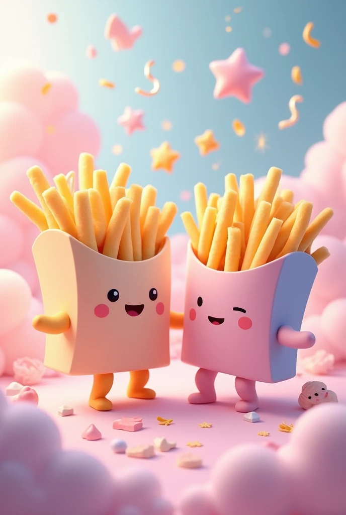 Pastel and fries combo
