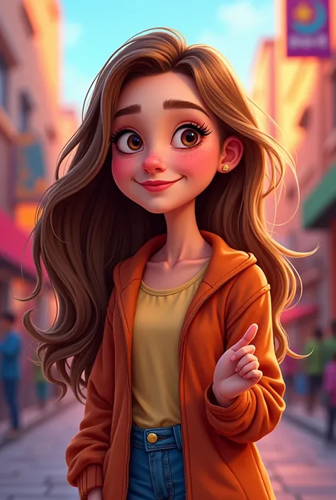 Sabrina Carpenter as a cartoon 