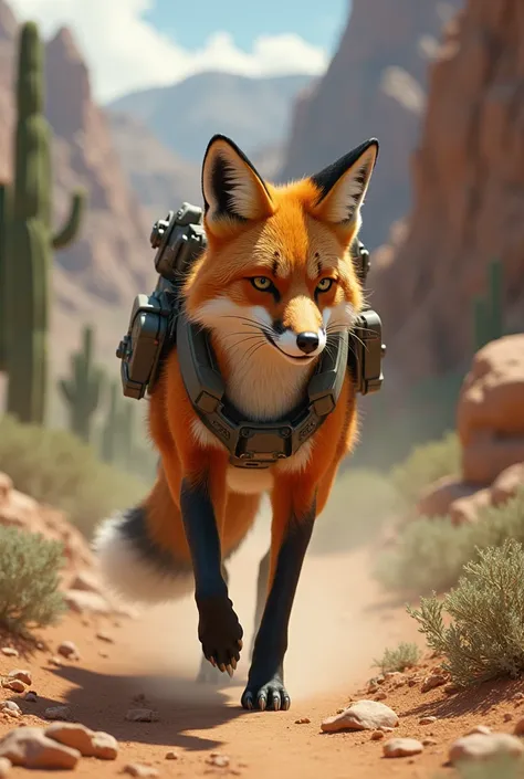 Tactical fox from the Mexican country 